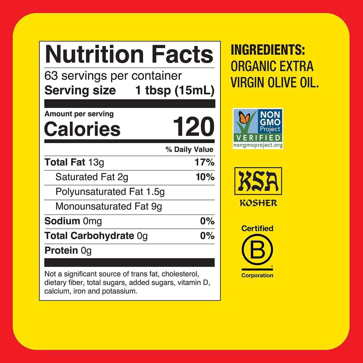 Bragg Organic Cold Pressed Olive Oil, 946 Ml image number 3