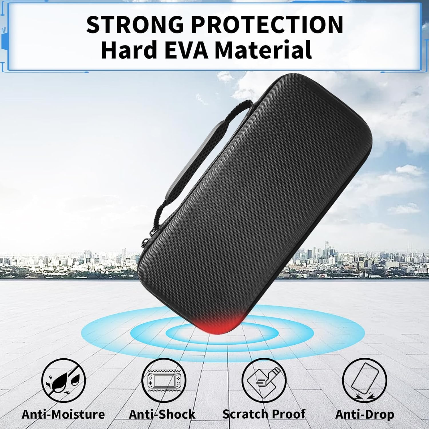 For ROG Ally Carrying Hard Case for ASUS Console & Accessories - Large Capacity Full Protection Portable Handheld Travel image number 4