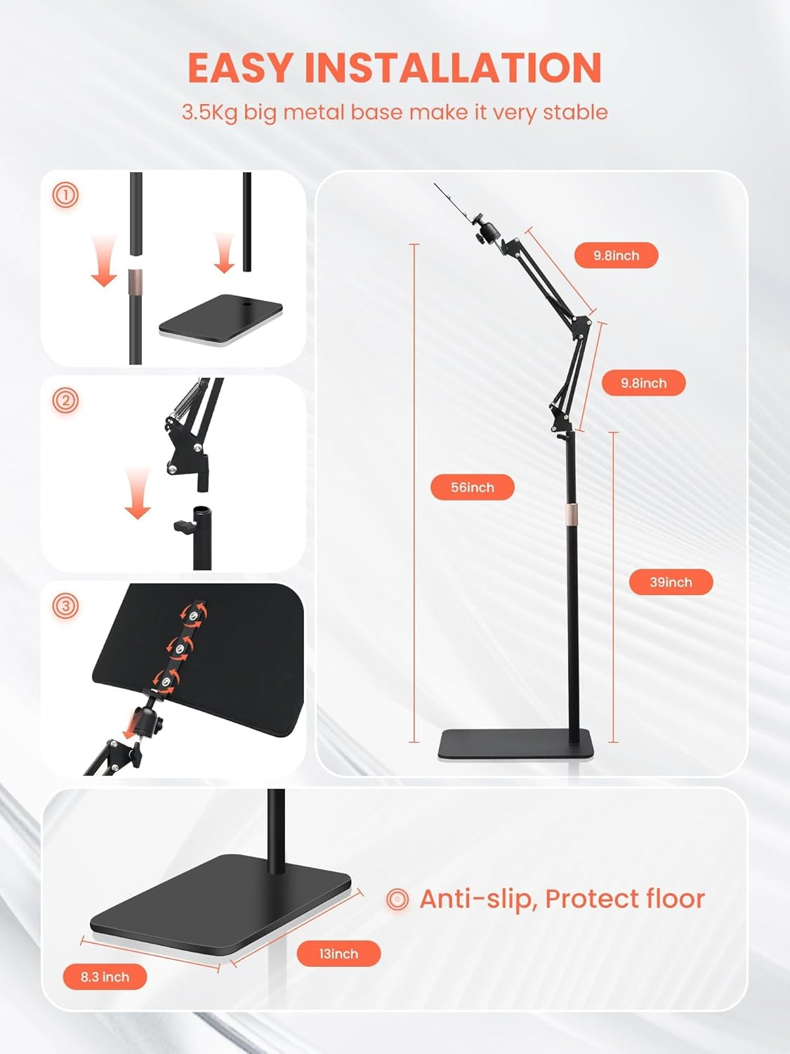 Koeay Red Light for Face and Body, Multifunction Red Light Lamp with Stand, 660Nm Anti-Wrinkle Red Light & 850Nm near Infrared Light Device for Face Skin Firmer and Body Relaxing Muscles Home Use