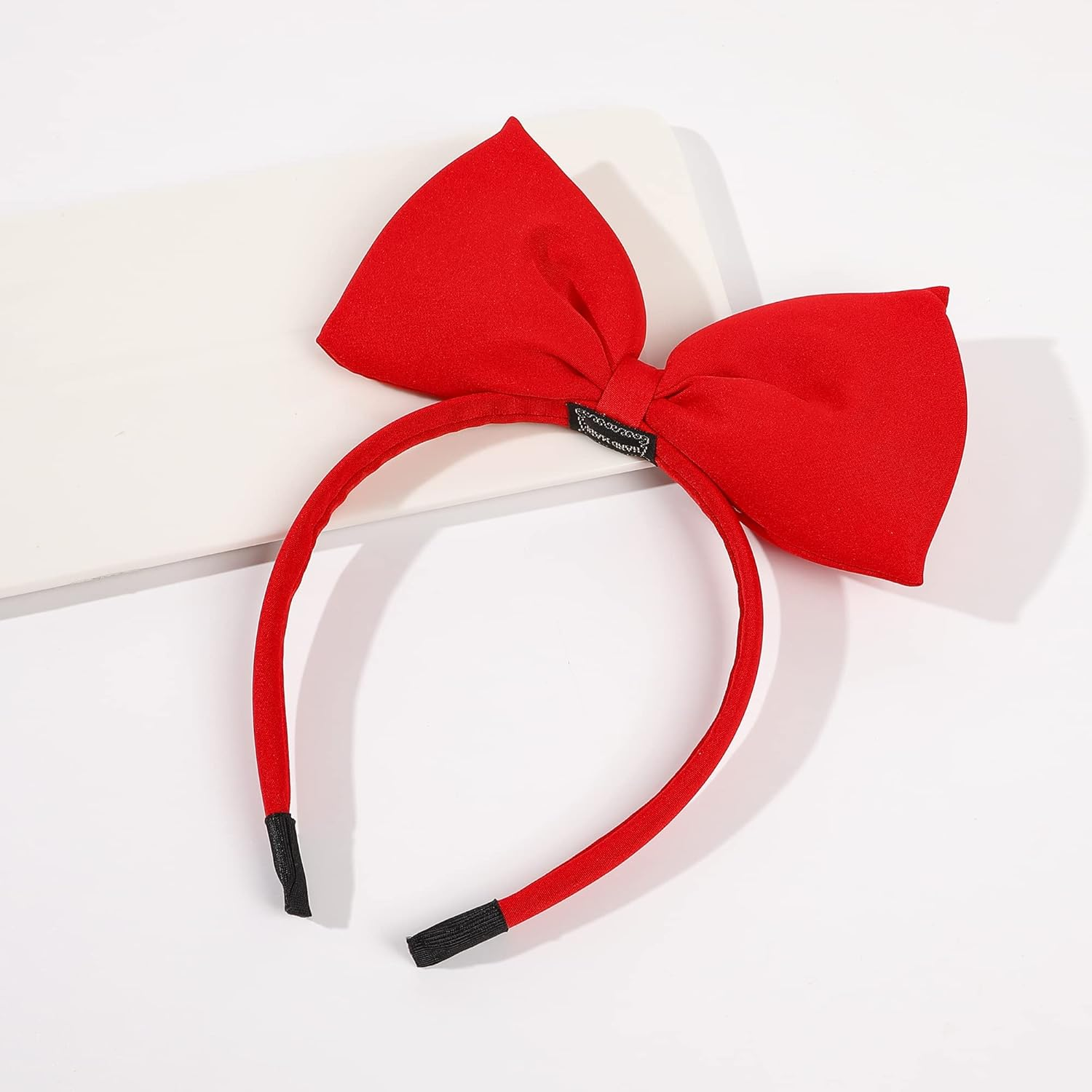 Ivyu Red Bow Headband - Blossom Powerpuff Girls, Snow White, Kiki Large Hair Band for Women, Girls, Halloween