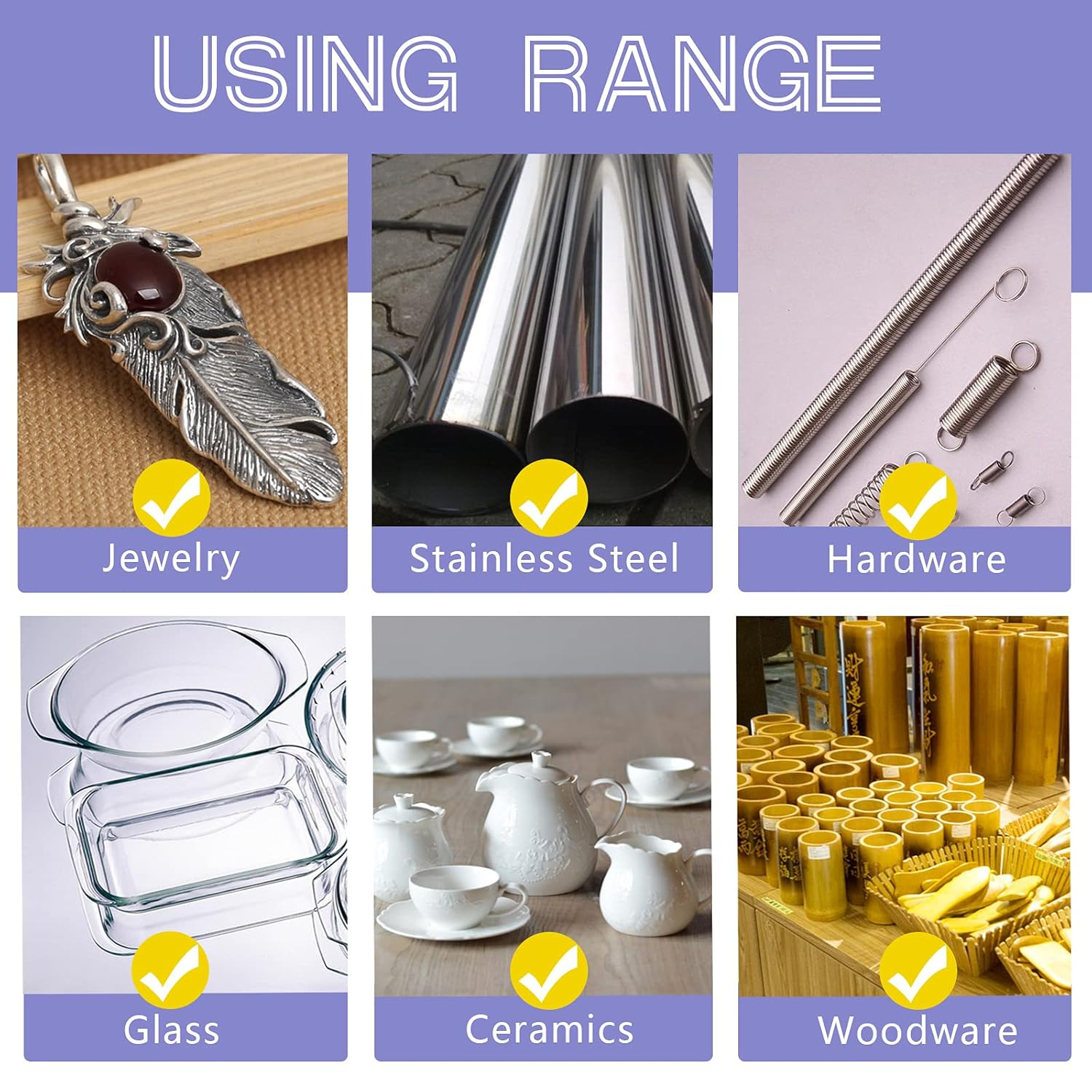 Swpeet 3" Buffing Polishing Wheels Polish Pad 8Pcs Kit with 3Pcs Polishing Compounds and 1/4" Drill Shank, White Cotton(50Ply)/ Yellow Cotton(36Ply)/Coarse Linen/Denim Wheels for Bench Grinder