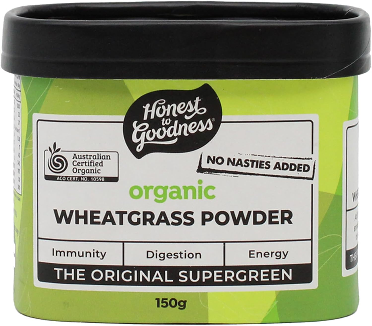 Honest to Goodness, Organic Wheatgrass Powder - 150 Gram Canister image number 1