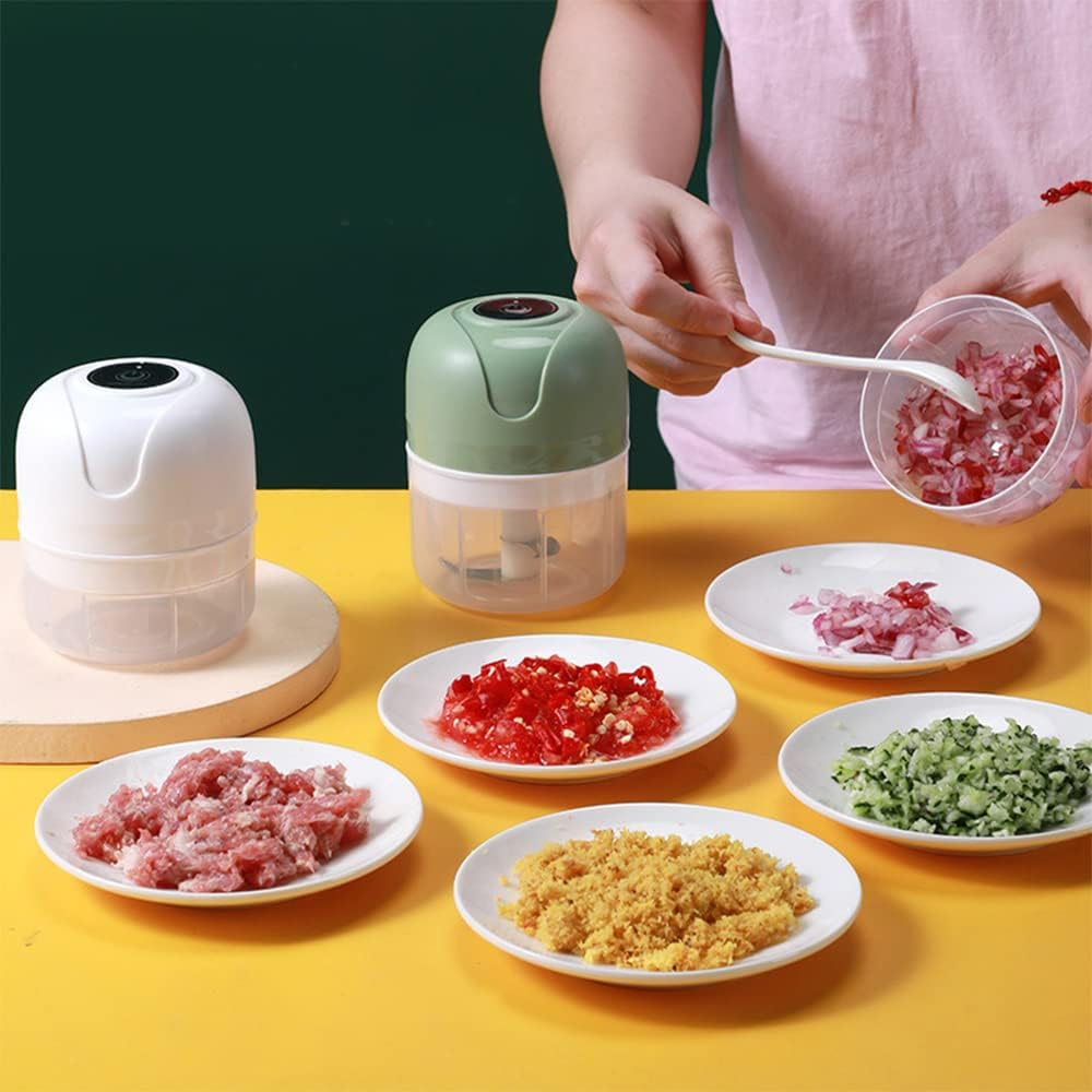 APRIME ADDA Mini Garlic Food Chopper, Electric Veggie Chopper, Grinder Masher , Portable Rechargeable Blender to Vegetable,Wireless RJ-002 RJ-002 image number 1