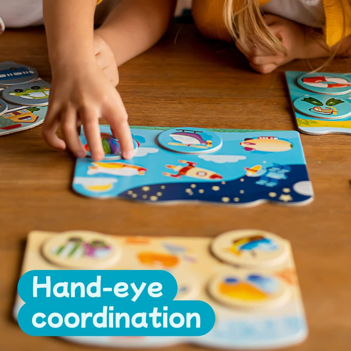 Lotto Game (With 6 Fields and 36 Chips) What Are the Girls Dreaming About? Lotto Games for Kids - Colourful Jigsaw Board Games for Toddlers - Early Educational Toddler Games Set image number 4