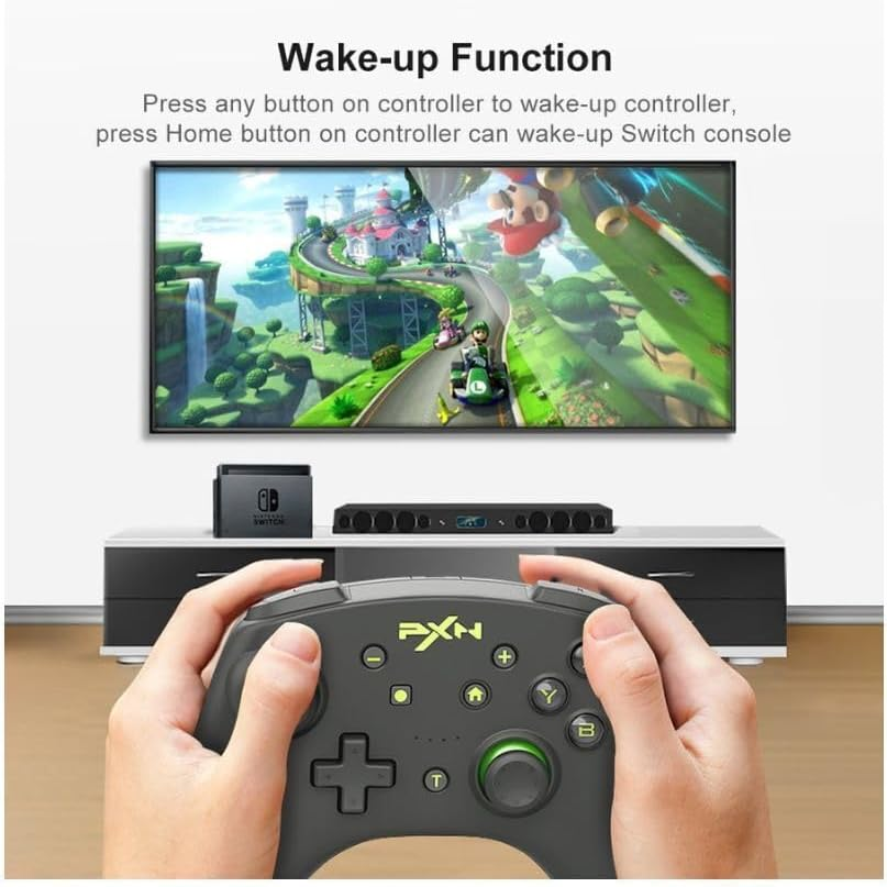 PXN 9607X Controller Green for Switch 1 2 PC Ios with Gyro NFC Vibration