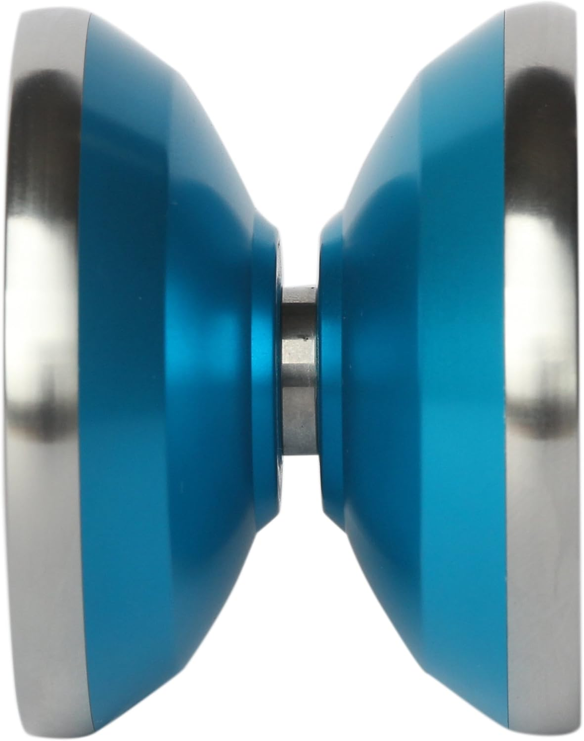 Spintastics Space Monkey Professional Bimetal Aluminum Steel Yoyo with Long Spin Ball Bearing Axle and Extra String - Metallic Blue image number 5