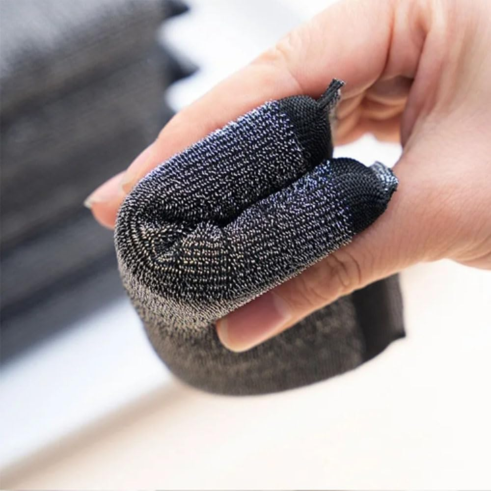 Steel Wool Scrubbers Dish Sponges - Kitchen Scrubbing Pads Pot Scrubber for Kitchen Non Scratch, Soft and Fast Cleaning Scrubber(3Pack) image number 2