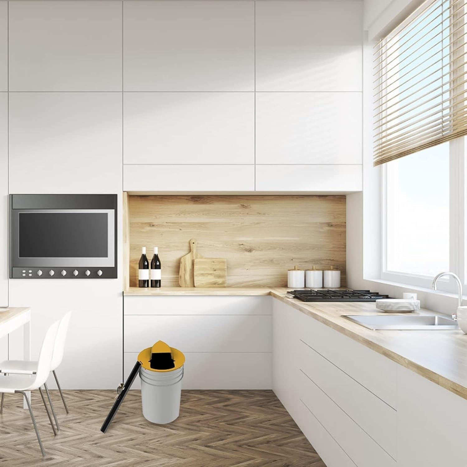 Liyquint Automatic Reset Mouse Trap Bucket Lid - Humane Multi-Trap for Rats/Mice, Indoor/Outdoor Rodent Trap, No See Kill, Fits 5 Gallon Bucket (Yellow) image number 5