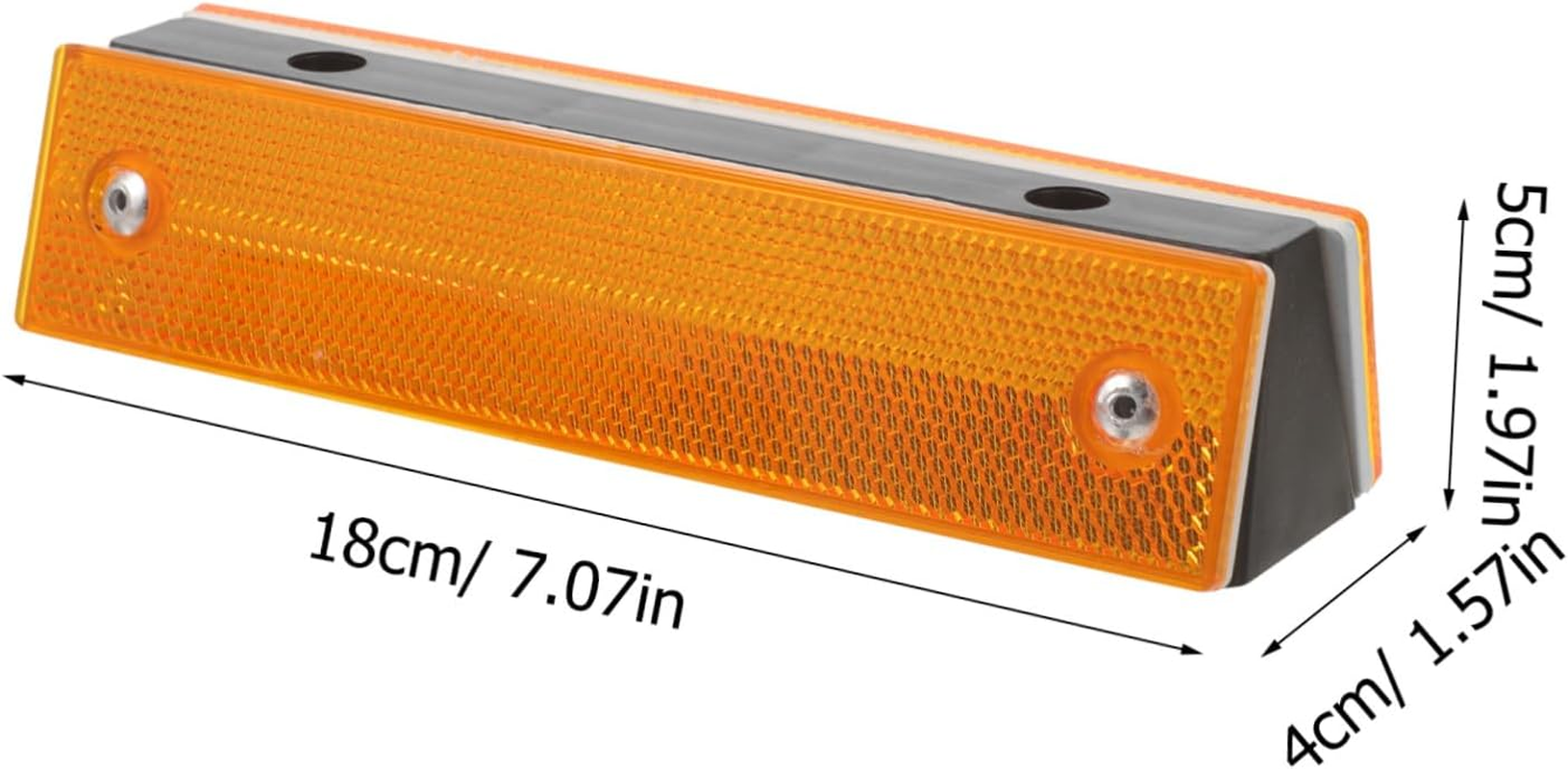 ABOOFAN 4Pcs Double-Sided Reflective Rectangular Road Delineators for High-Speed Highway and Garage Safety Enhanced Visibility Pavement Markers for Low-Light Driving Conditions