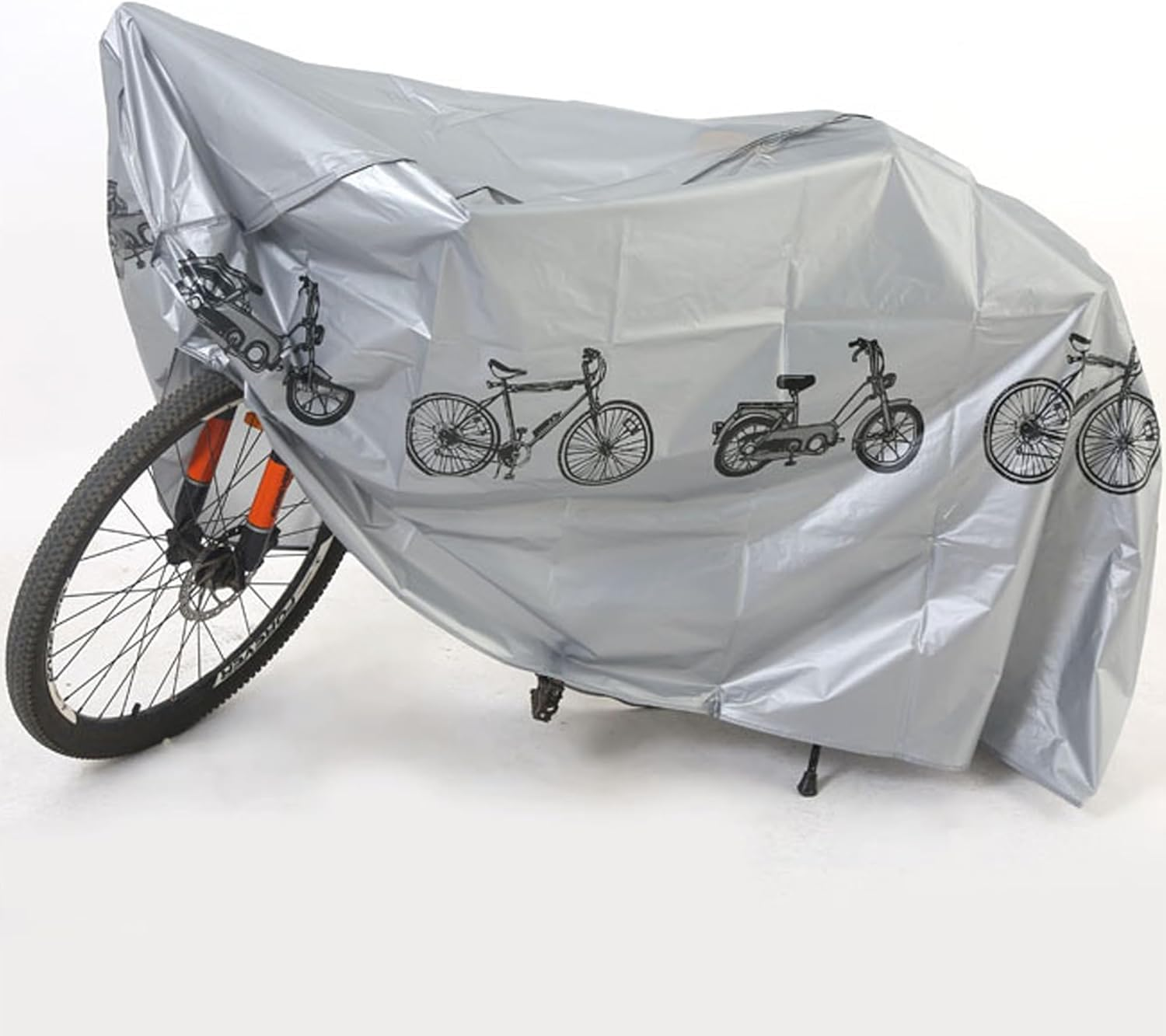 Waterproof Bicycle Cover, Indoor Outdoor Protection, Grey image number 1