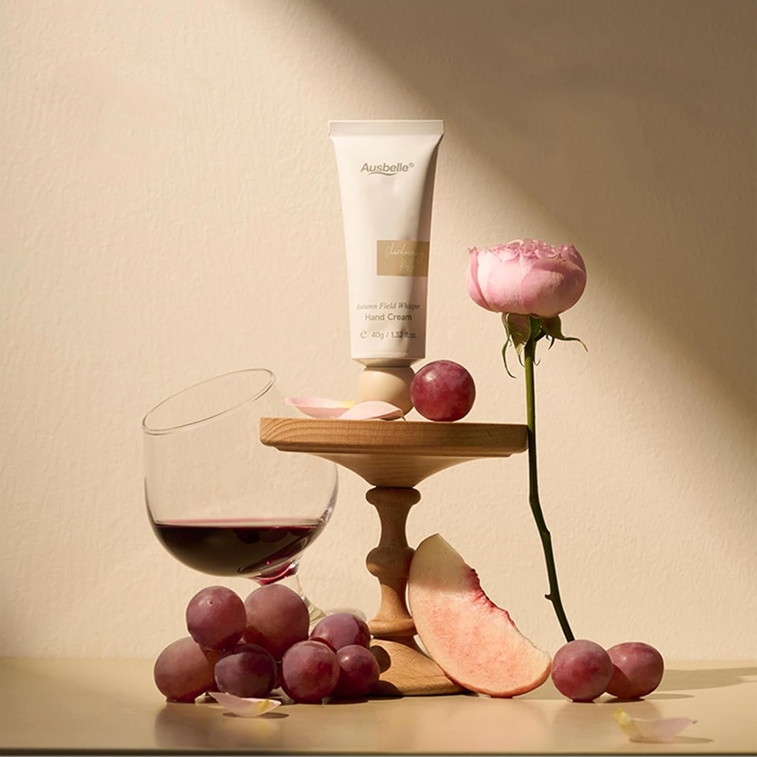 Ausbelle Wine-Aroma Hand Cream Set, Hydrating & Brightening, Moisturising Hand Care, Citrus | Fruity | Gourmand Aroma, Smooth & Soft Hands, 3 &times; 40G image number 6