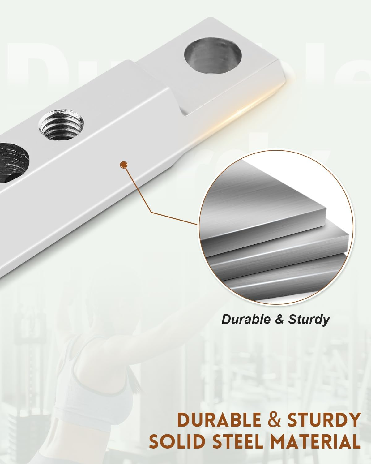 Gym Fitness Cable Ball Stopper Ends, for 5Mm/6Mm Home Gym Machine Accessories Replacement Parts, Exercise Equipment Wire Rope Port Joint, Rubber Steel image number 2