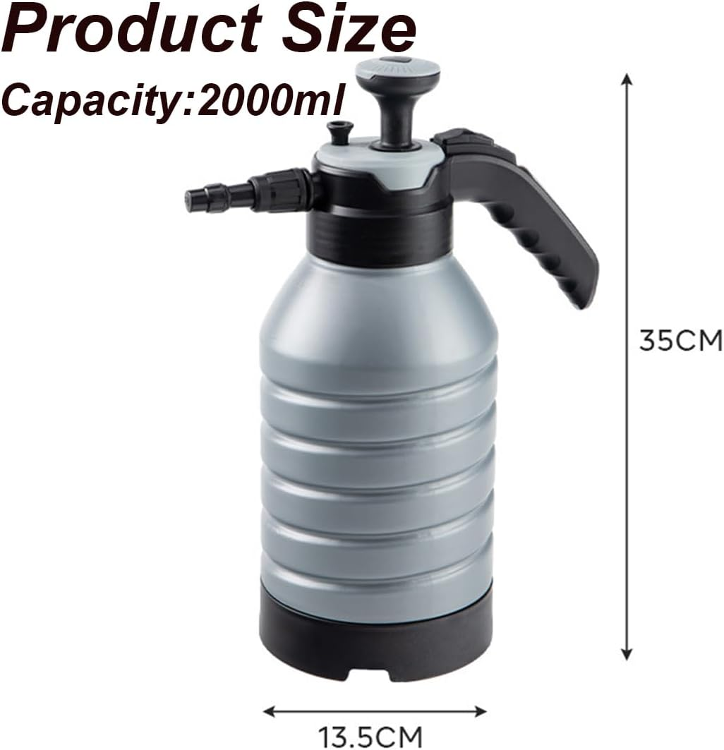 Plastic Trigger Spray Bottles with Adjustable Nozzle, Plastic Spray Bottles, Spray Bottle for Plants, for Outdoor Indoor Plants and Cleaning Work (Grey) image number 2
