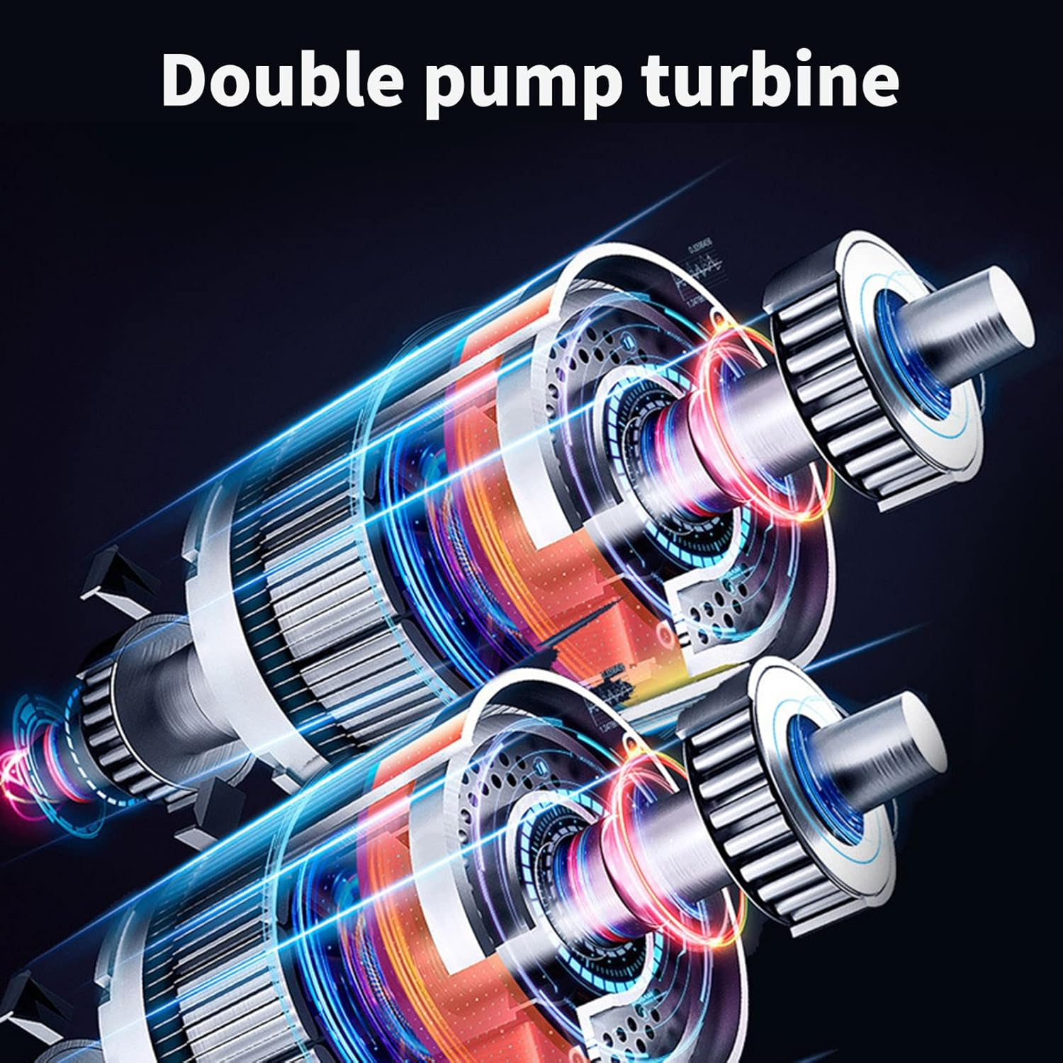 Tire Inflator Portable Air Compressor, Eacam 150PSI Portable Air Pump for Car Tires with 6000Mah Battery, Digital Pressure Gauge&Light for Car, Motorcycle, Ball image number 1