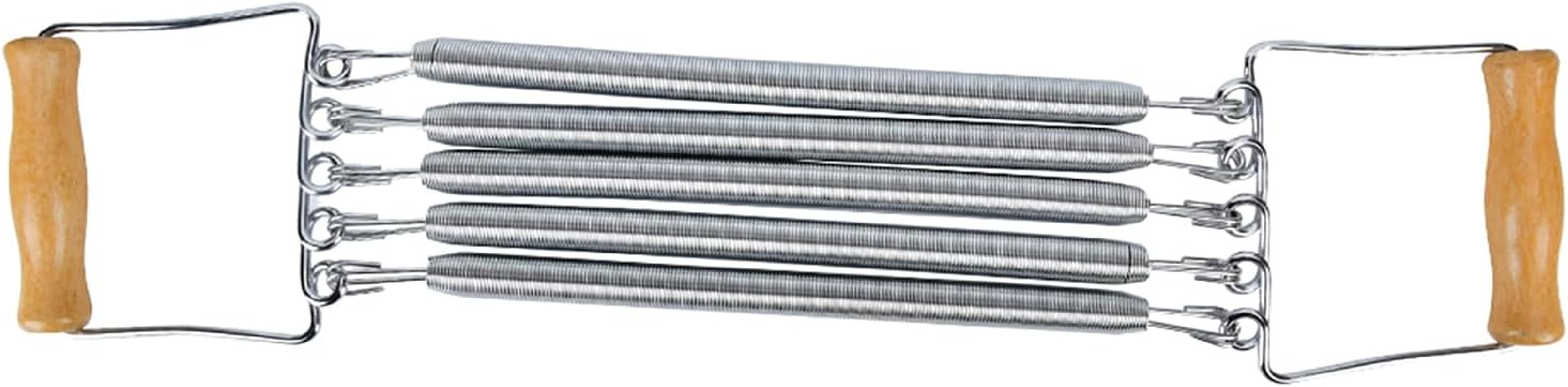 Chest Developer, Spring Chest Expander, Wooden Handle Removable Spring Chest Expander Developer Household Exercise Muscle Fitness Equipment image number 2