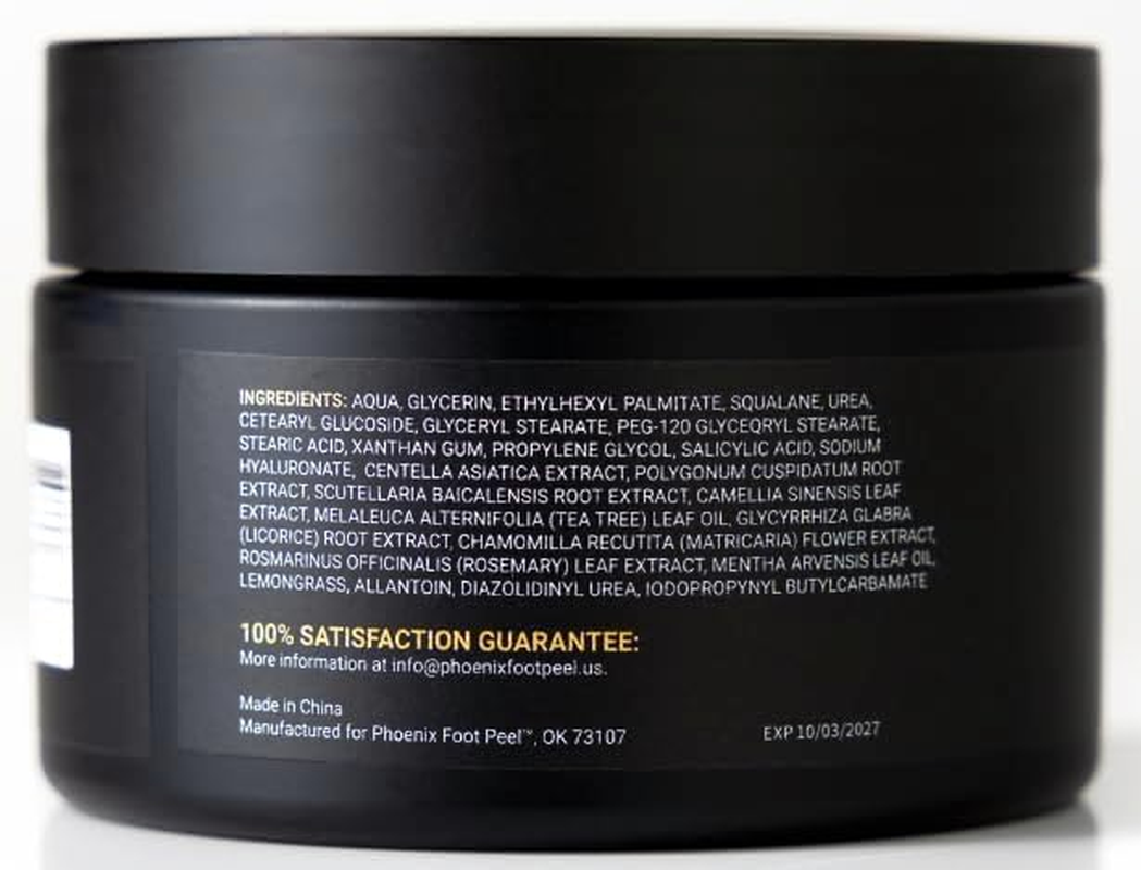 Phoenix Foot Cream - 42% Urea Cream for Cracked Heels, Dry Feet & Callus Treatment, Urea 40 Lotion with Tea Tree Oil & Salicylic Acid, Paraben-Free Foot Cream for Men