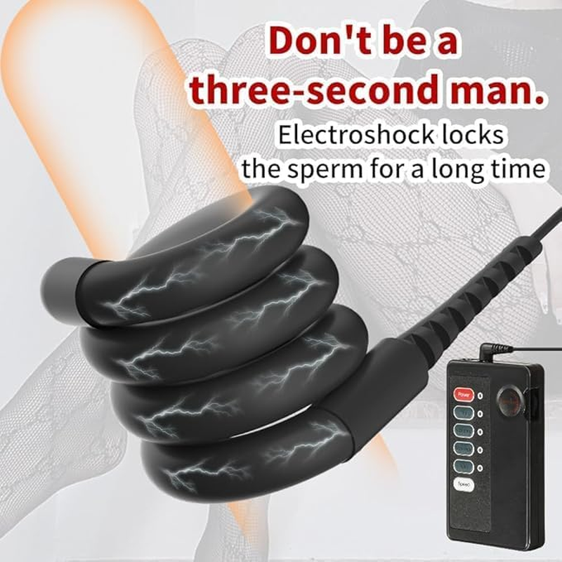Electric Shock Penis Ring,Vibrating Penis Ring,Extender Enlarger Enhancer Vibration Cock Penis Rings 2 Pieces Cock Rings for Adult Men Sex Toys image number 1
