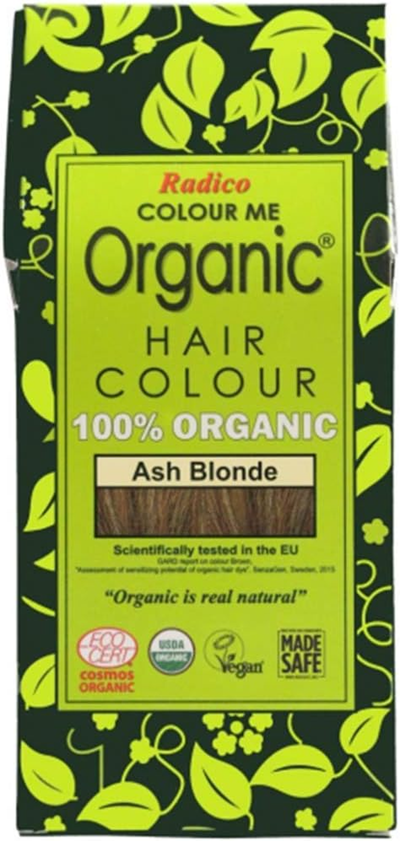 Radico Colour Me Organic Hair Colour Powder, Ash Blonde, 100 Grams