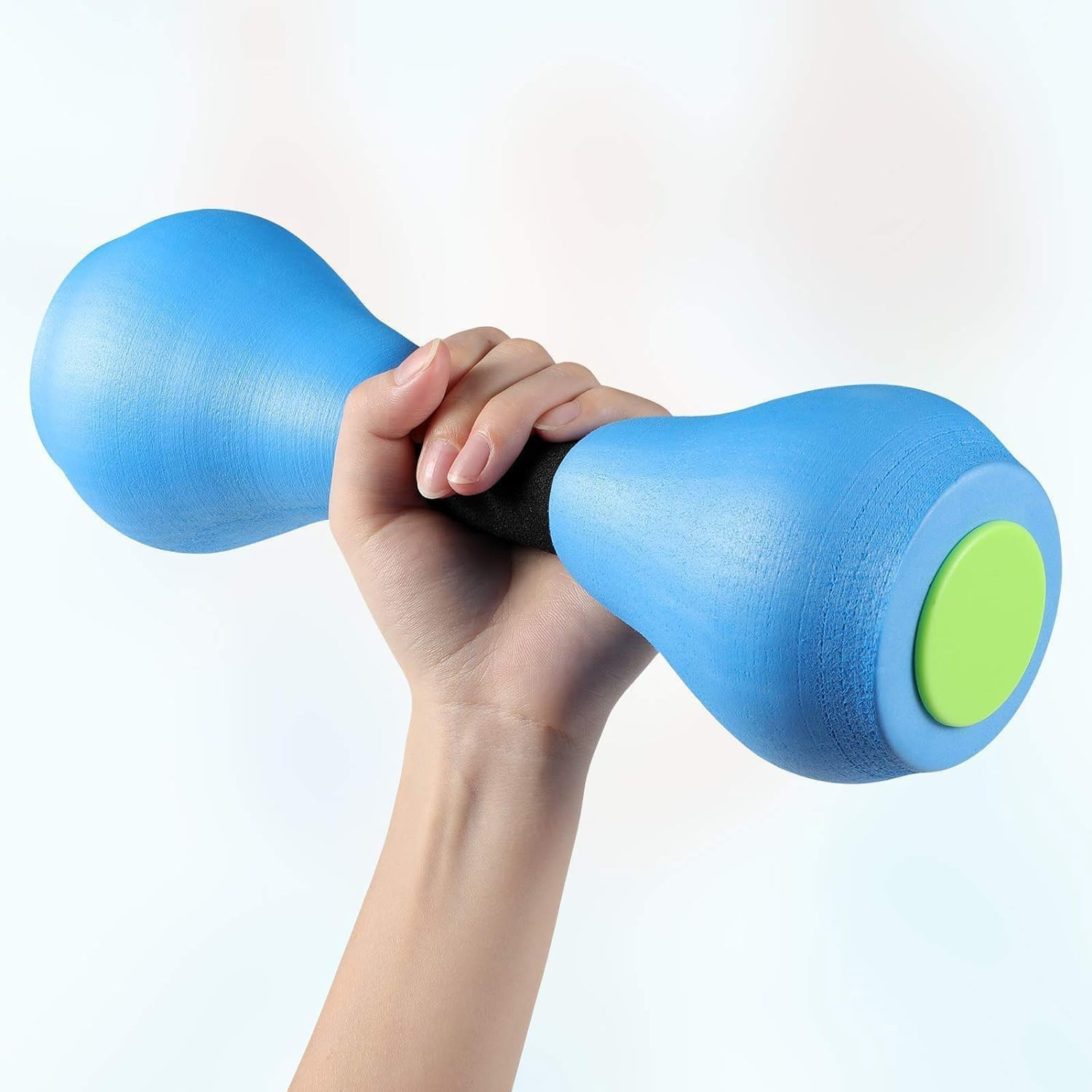 Tjhypente 2 Pcs Water Sports Dumbbells, Aquatic Exercise Dumbbells, EVA Foam Water Aerobics, Barbells for Swimming Pool Fitness, Water Aerobics, Resistance Training, Weight Loss and Shaping image number 1