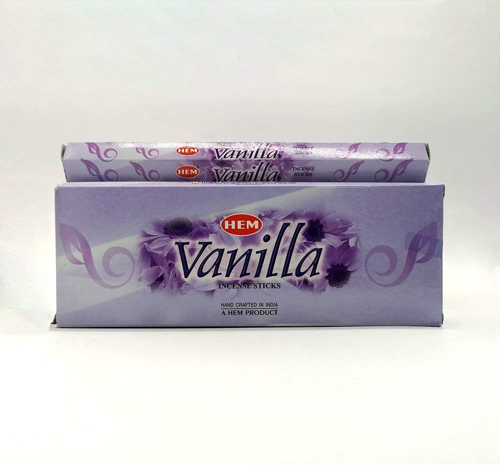 20/120 HEM Incense Sticks Nag Champa Hex Meditation Aroma Floral Home Fragrance, Vanilla, 120 Sticks image number 6