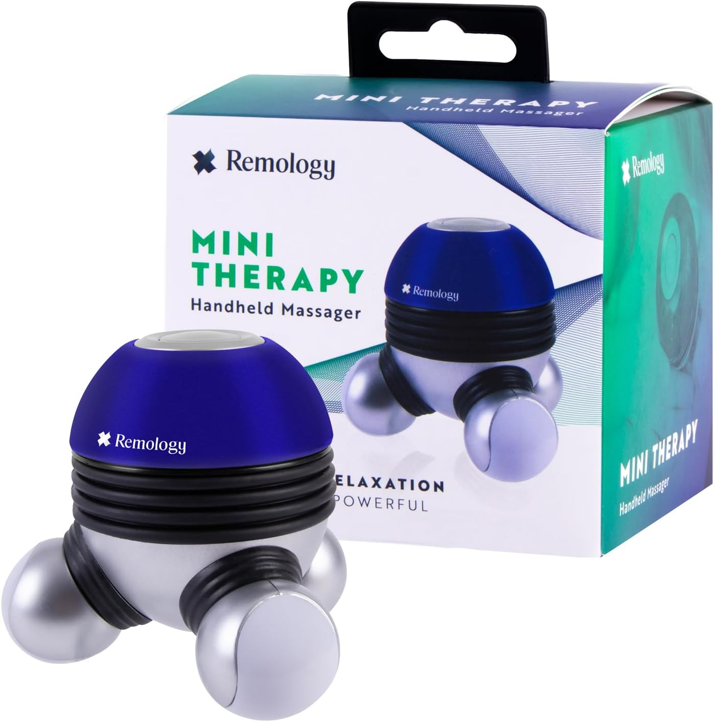 Remology Mini Handheld Massager, Small and Easy to Use, Battery Operated Vibrating Multifunction Massager, Relaxing Spot Massage for Neck, Shoulders, Legs, Soothes Tension with Massage Nodes image number 3