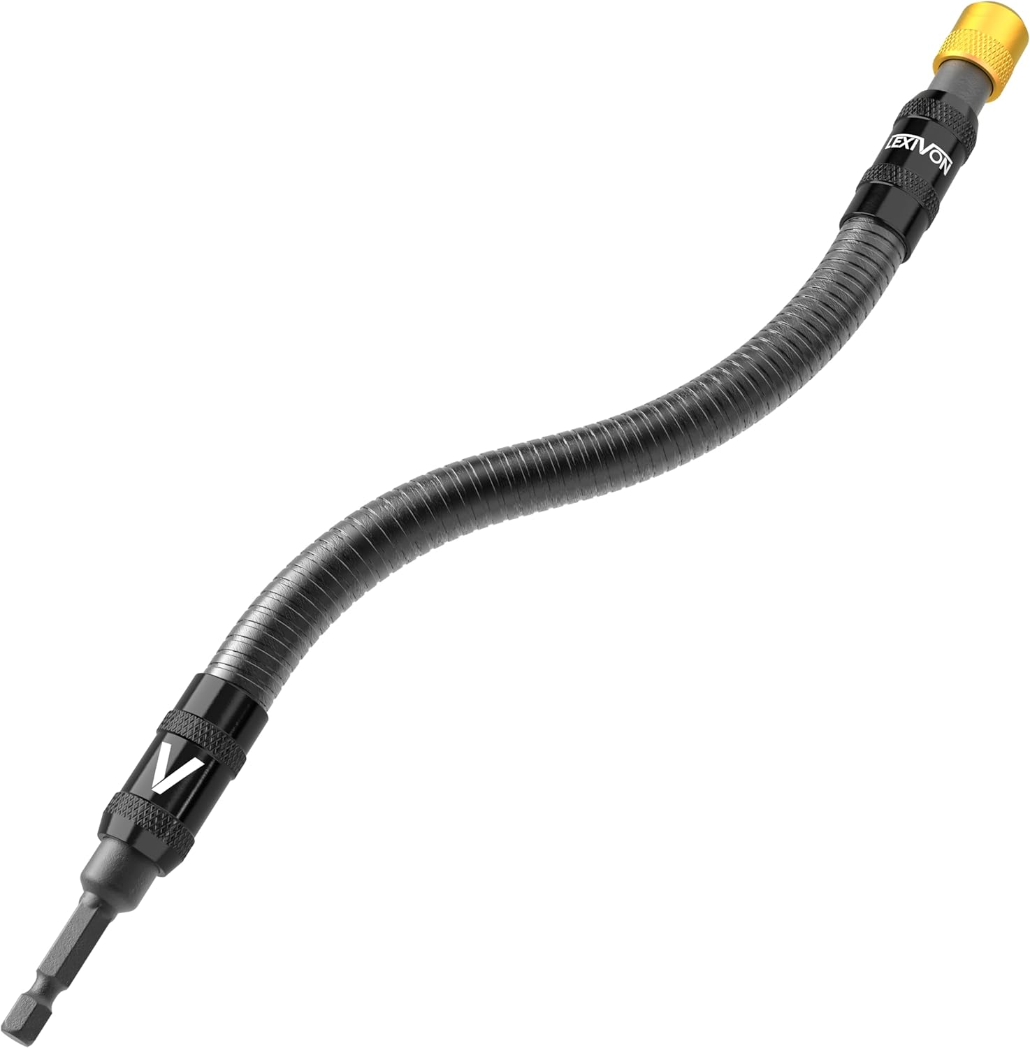 LEXIVON Drill Bit Holder, 12-Inch Flexible Extension, Quick-Release with 1/4-Inch Hex Shank | Rated for 3600 RPM, Guaranteed High Performance (LX-501) image number 4