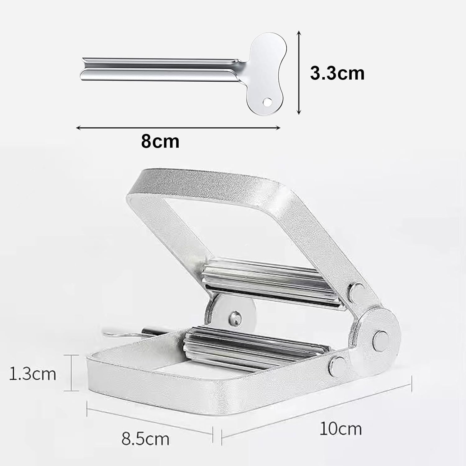 Metal Toothpaste Squeezer, Toothpaste Tube Roller Squeezer Tool for Easy Dispensing image number 2