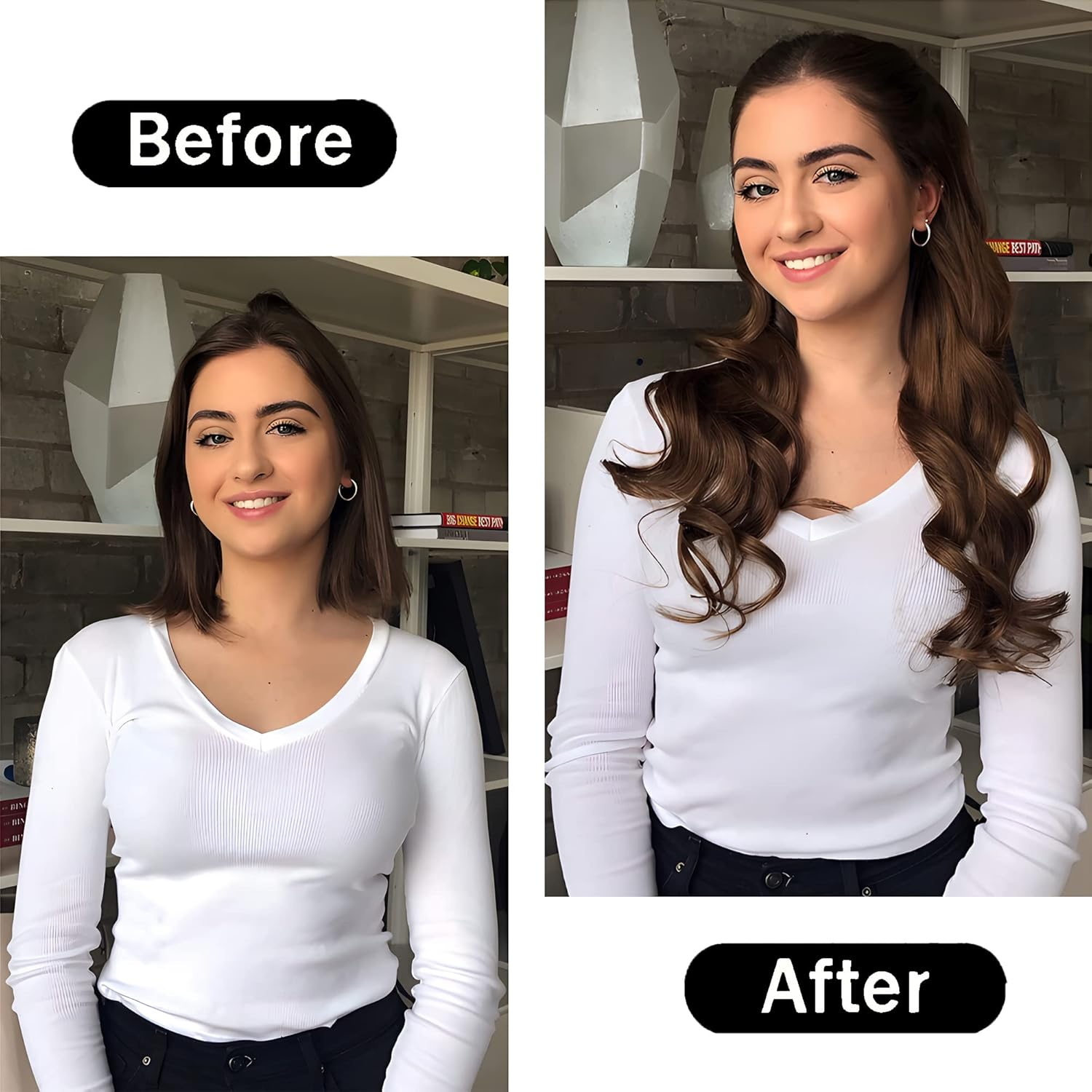 Dababell 40Pcs Black Soft Foam Sponge Hair Rollers - Overnight, Travel, Salon Style at Home image number 3