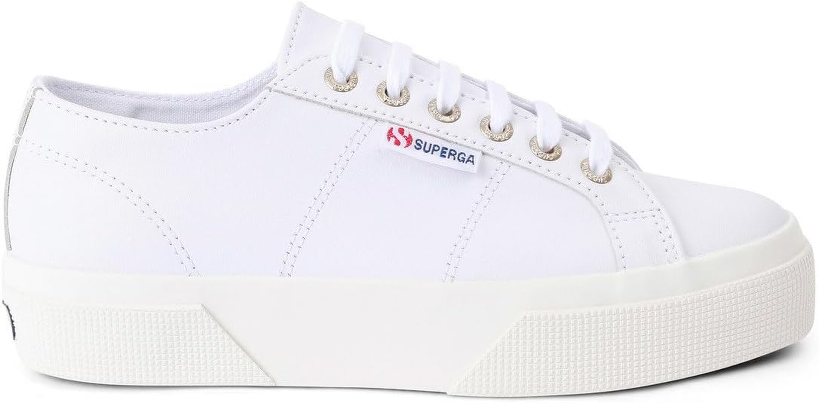 Superga Women'S 2740 Platform Sneaker, Black Matte Leather, EU39/US 8 image number 4