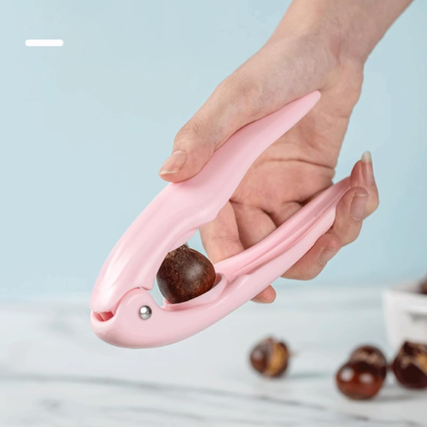 PP Material Automatic Rebound Chestnut Clip Raw Chestnut Opener Hazelnut Shell Opener as Home Kitchen Gadgets image number 3