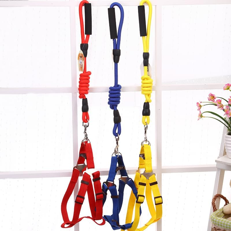 YES4PETS 2 X Medium Pet Dog Puppy Dog Harness Collar Leash Lead image number 1