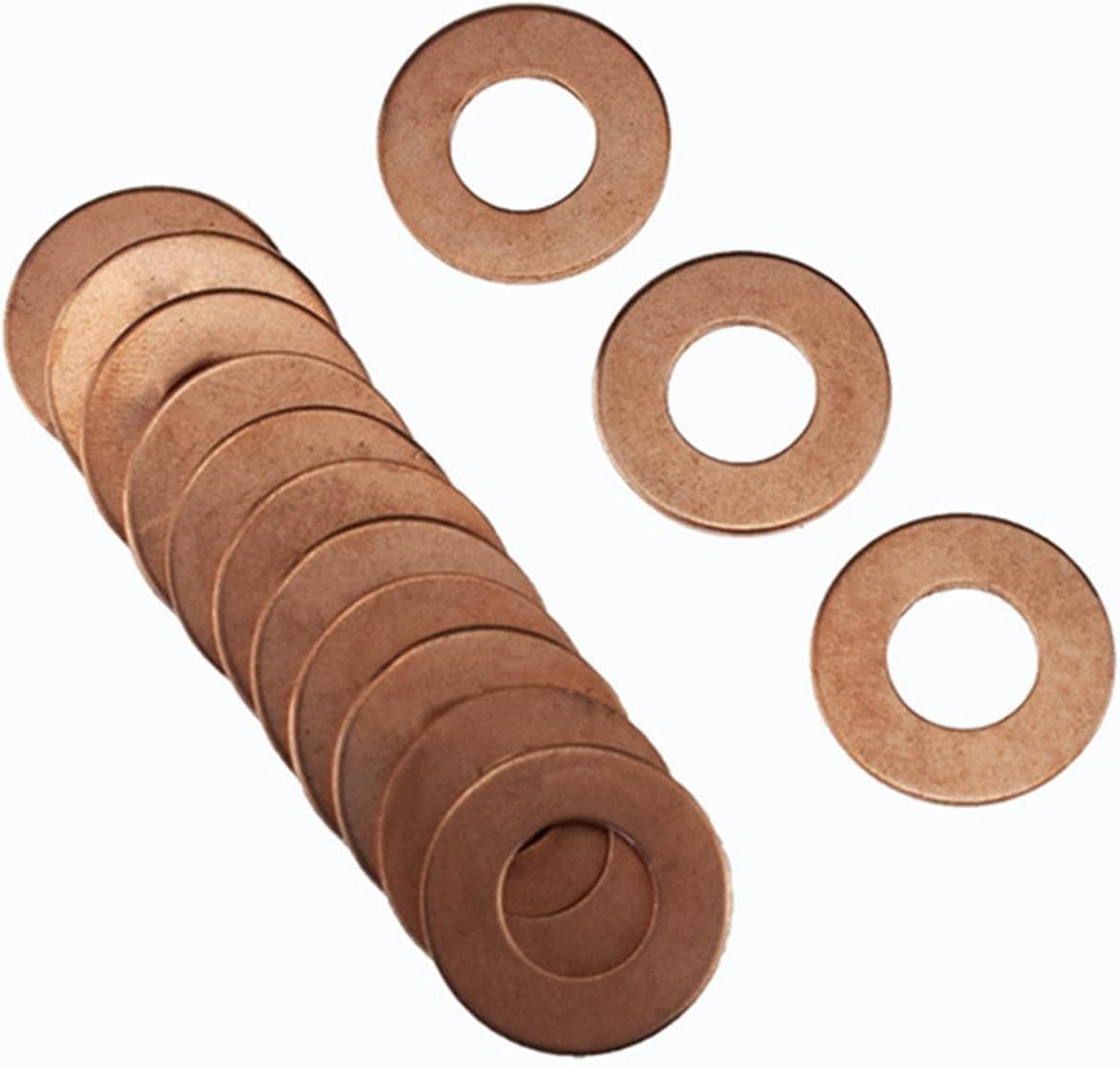 Vsenkes 100X Dent Puller Rings Car Body Panel Pulling Washers Iron round Washers for Vehicle Auto Automotive Consumables Truck image number 2