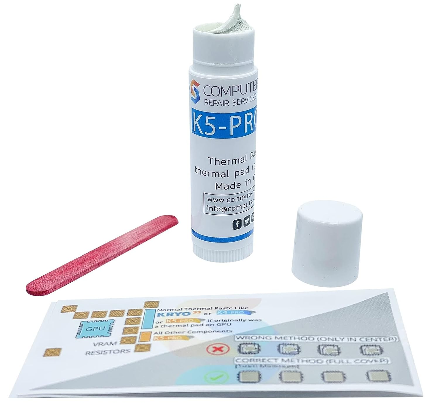 K5 PRO 10G Viscous Thermal Paste for Thermal Pad Replacement Liquid Thermal Pad Putty Compatible with Apple Imac, Asus ROG, Acer Nitro, MSI Laptops, RTX 3080, 2080TI, 3090, PS4, Nintendo Switch, CSGR image number 5