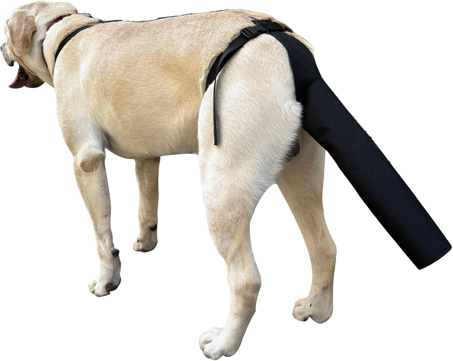 Dog Tail Protector, Dog Tail Guard Dog Tail Cover for Wounds Black Dog Harness with Tail Guard Dog Tail Protector Sleeve (Size L) image number 1