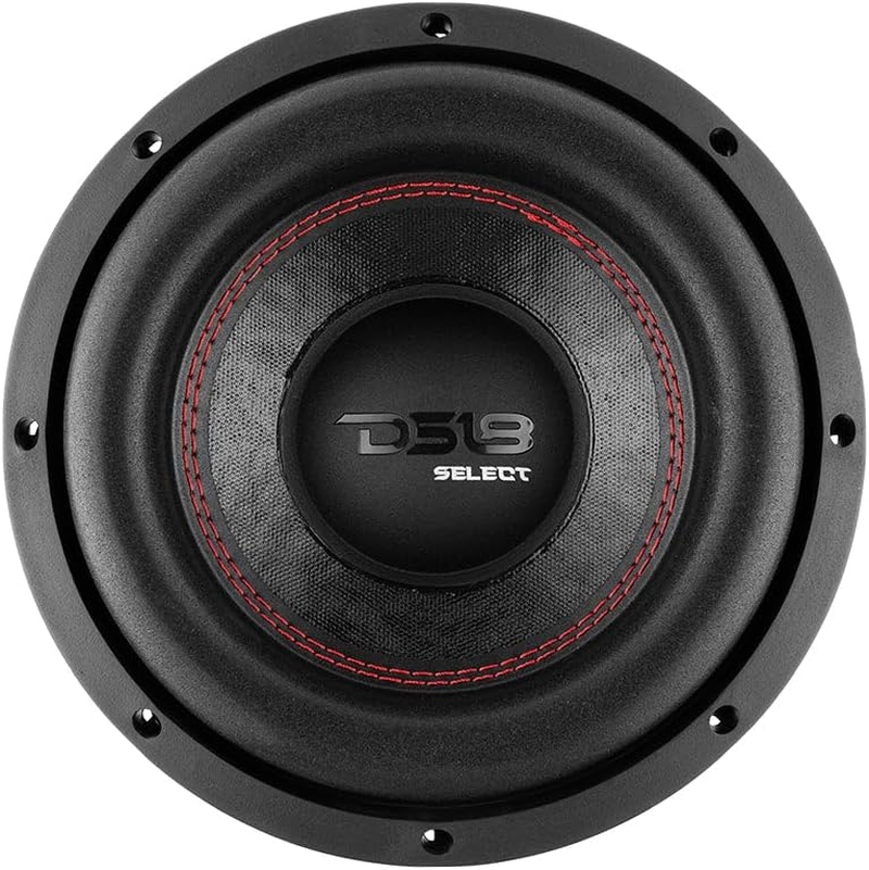 DS18 SLC-8S Subwoofer in Black - 8-Inch Speaker, 400W Max Power, 200W RMS Power, Aluminum 4 Layer Voice Coil, Black Steel Frame, SVC, 4 Ohm Impedance, Ferrite Magnet (1 Speaker) (SLC8S) image number 6
