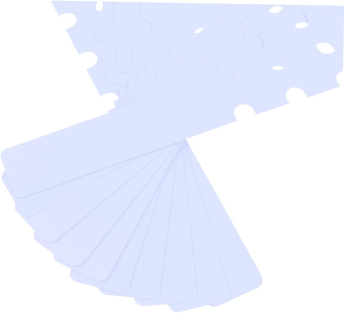 100Pcs Plant Tags Multi-Functional Garden Labels Durable Plastic Tree Stakes Weatherproof Outdoor Plant Markers Large Writing Surface for Easy Identification - White image number 5