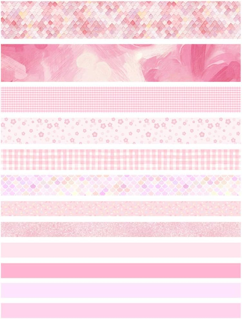 YUBX Washi Tape Set Decorative Tape for DIY Crafts, Bullet Journals, Planners, Scrapbooking, Wrapping (Cherry Party) image number 2