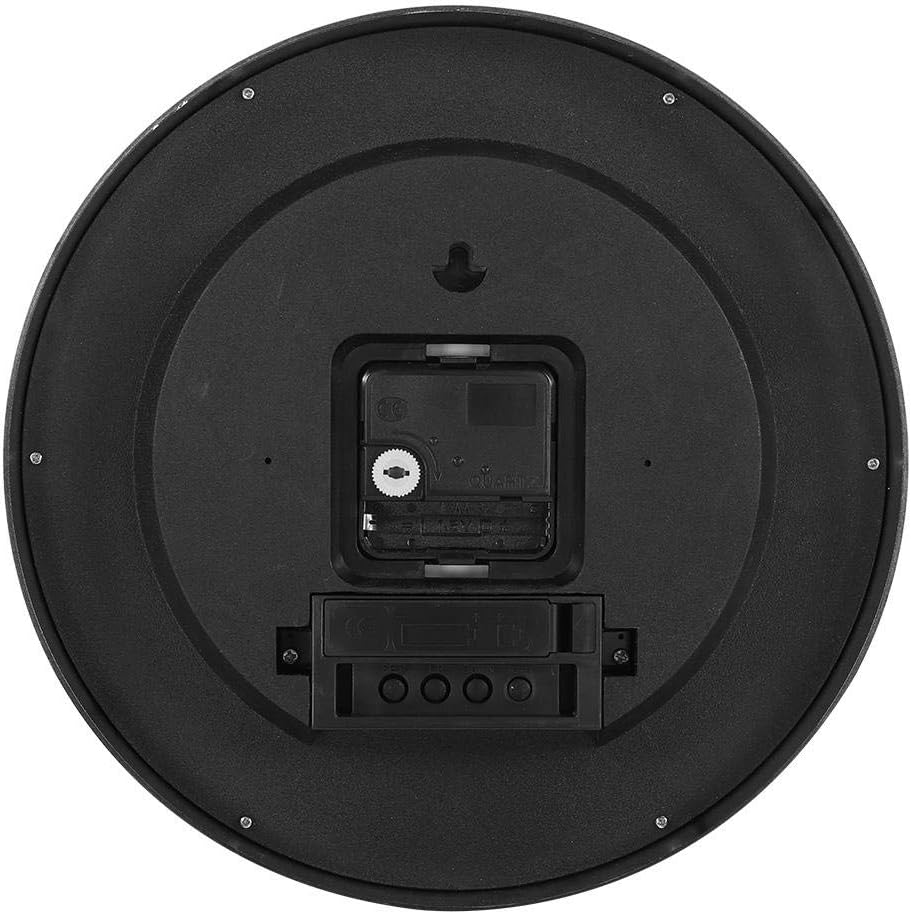 Wall Clock Temperature, Multifunctional Modern Wall Clock with Date Temperature Display Accurate Sweep Movement Easy to Read for Home Office Bedroom Decoration image number 4