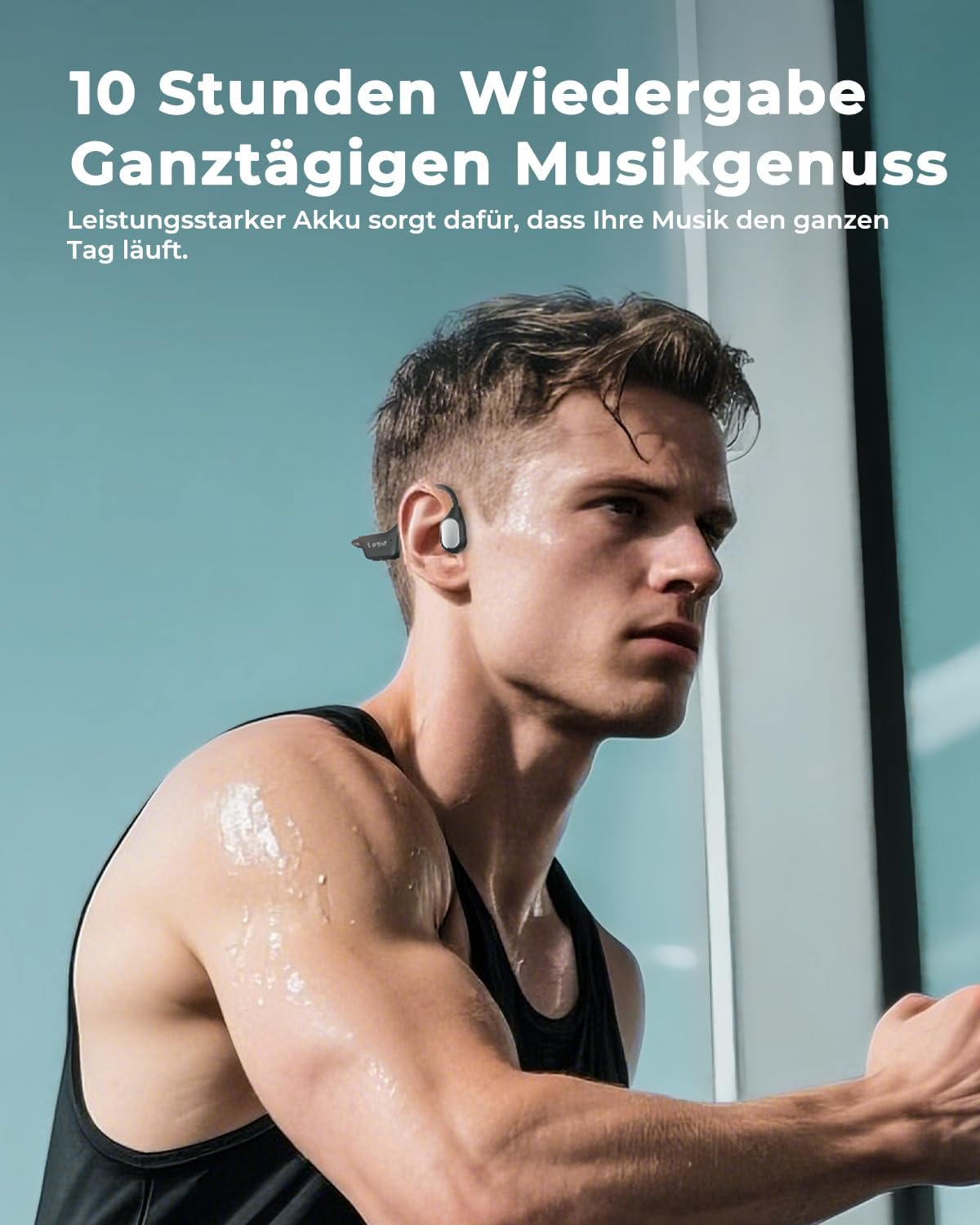 Relxhome Bone Sound Swimming Earbuds, 32GB MP3 Memory, Bluetooth 5.4 Open Earbuds, IPX8 Waterproof, 10 Hours Playtime, Swimming, Running image number 2