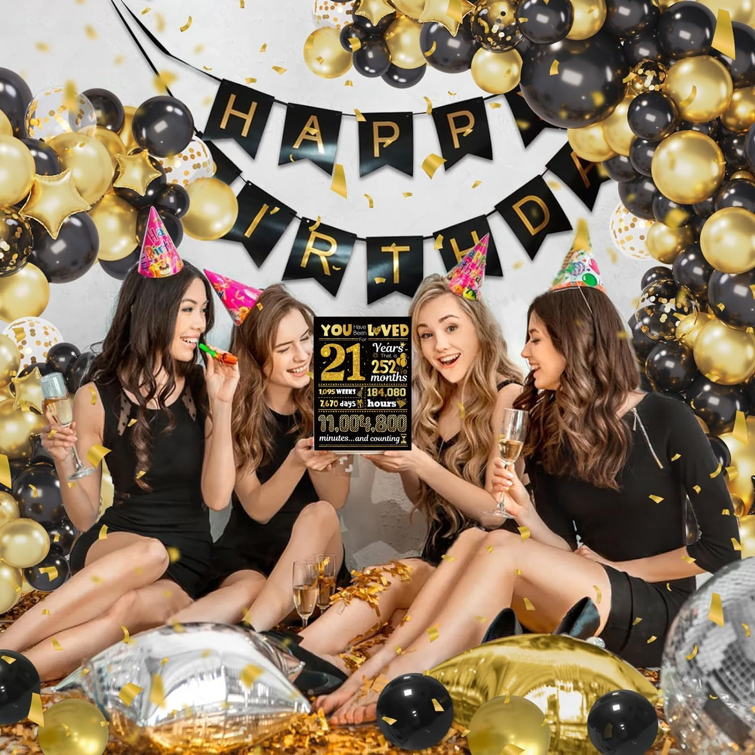 21Th Birthday Card, 21Th Birthday Gifts for Boys Girls, Son Grandson Daughter Grand Daughter, Party Decor Supply Ideas Birthday Gifts for Him or Her - 10Th image number 1