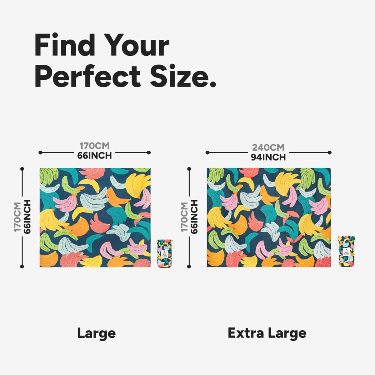 Dock & Bay Picnic Blanket - Quick Dry & Water Resistant - 100% Recycled Materials - Large (66X66) - Banarama image number 3