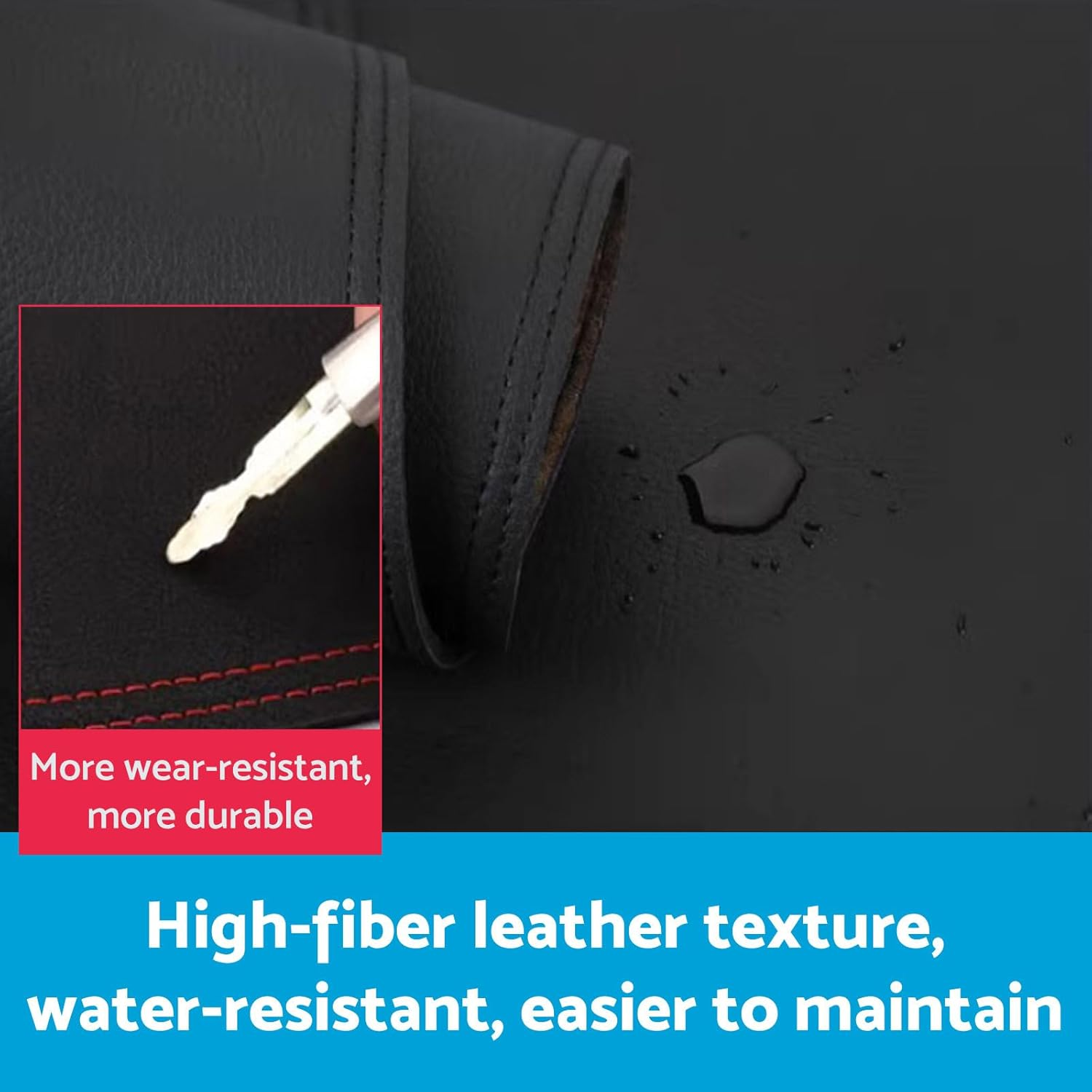 Dash Mat Microfiber Leather Black Suitable for Ford Ranger Next-Gen 2022-Current image number 3