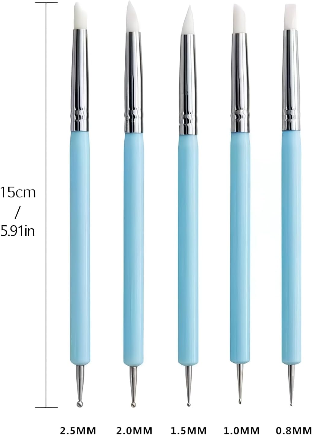Clay Sculpting Tools, Double Tipped Nail Pen Silicone Clay Sculpting Tools - Ceramic & Pottery Pens, Beauty & Personal Care for Birthdays, Holidays, Housewarming image number 1