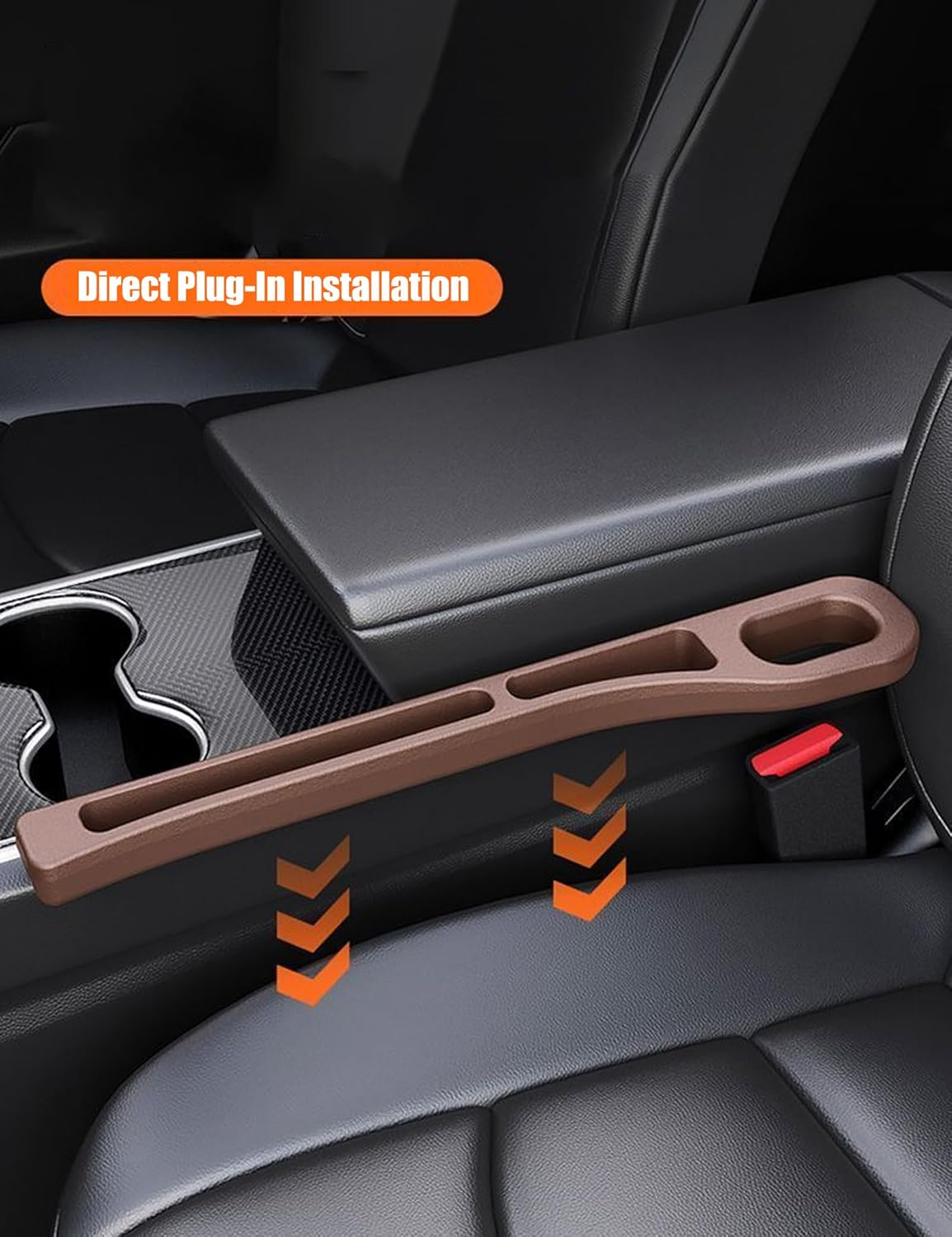 Wayfurr Car Seat Gap Filler 2 Pack &ndash; Universal Seat Gap Plug & Organizer for Cars Suvs, No Drop Crevice Blocker Stop Drop Filler image number 4