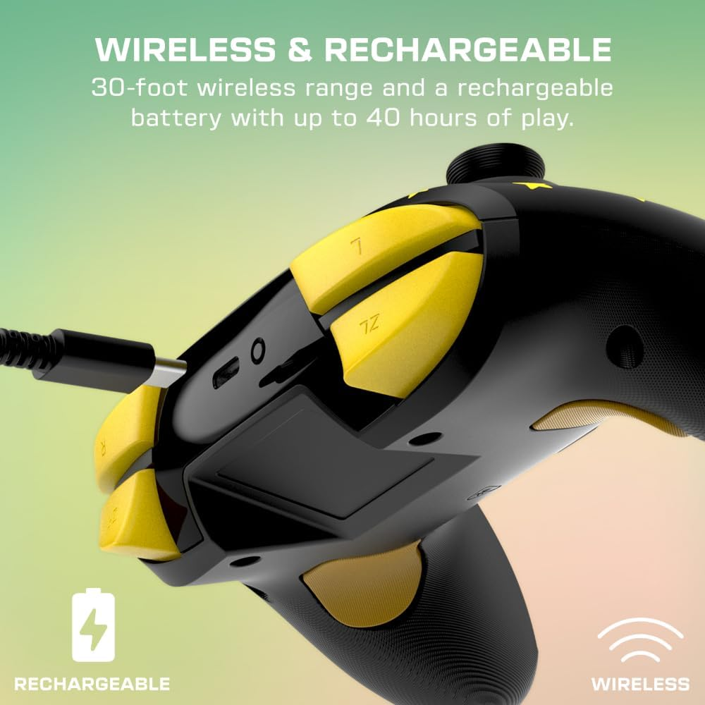 TB NSW Rematch Glow Wireless plus Controller - Super Star Mario image number 1