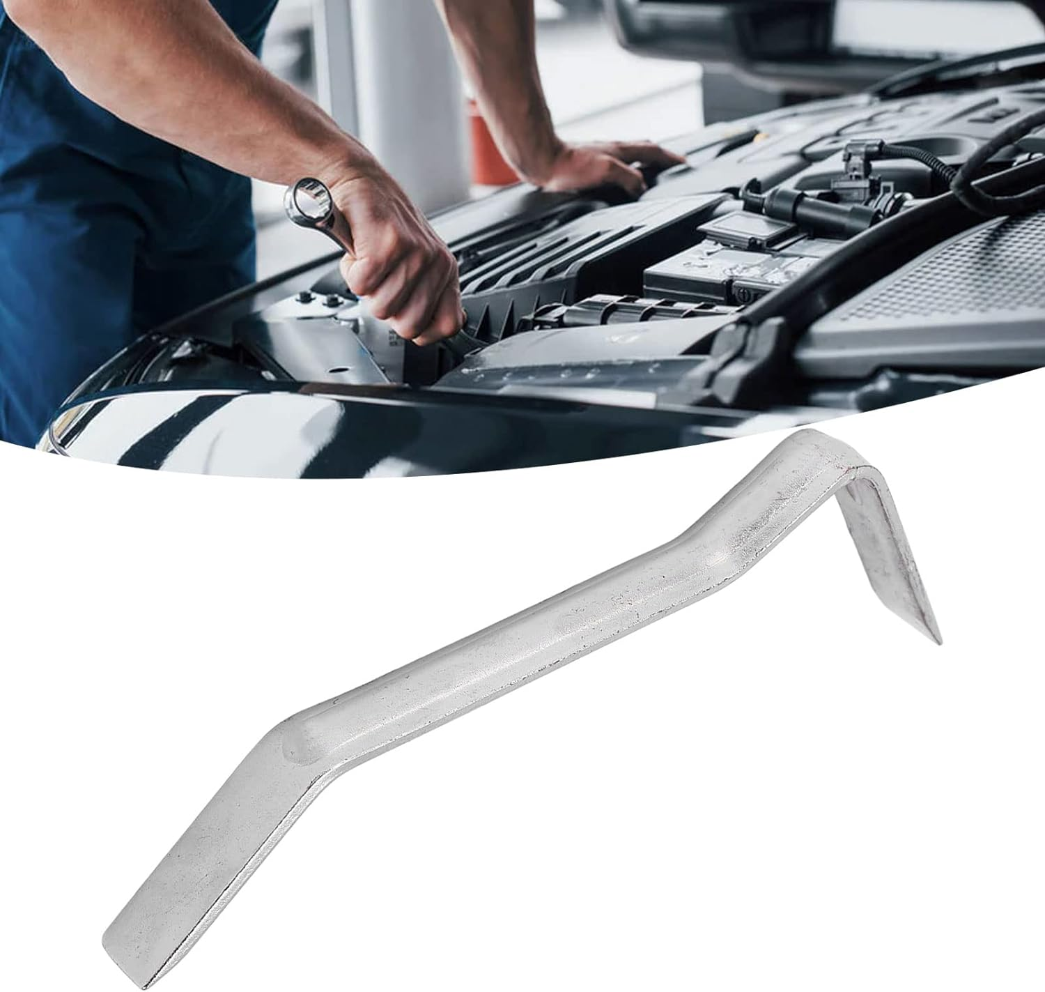 Brake Adjusting Tool,Metal Offset Brake Spoon Auto Repair Tool Universal Professional Car Maintenance Tools 1Pcs for Cars image number 6