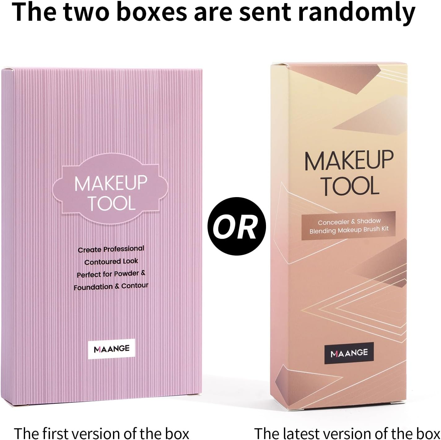 MAANGE 5 Pcs Makeup Brushes Set Premium Synthetic Makeup Brushes Powder Concealers Brush Set Eyeshadow Brush Travel Make up Brush with Box (Black) image number 4