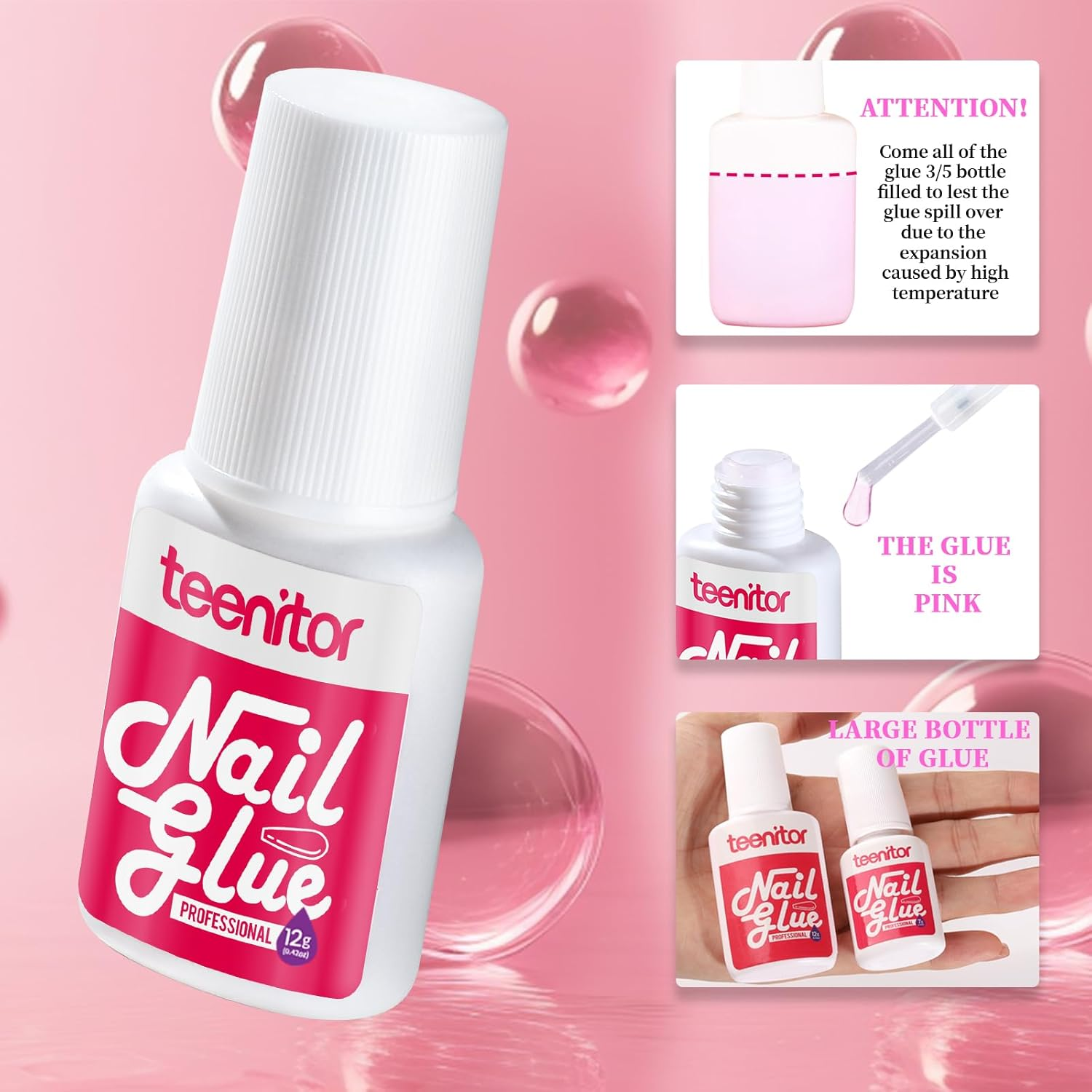 Teenitor Clear Coffin Nail Tips, Long Coffin Nails Full Cover, 600Pcs Clear Fake Nails Ballerina False Nails Press on Nails, Glue on Nails, Acrylic Nail Clipper, Nail Stand for DIY Fake Nails image number 3