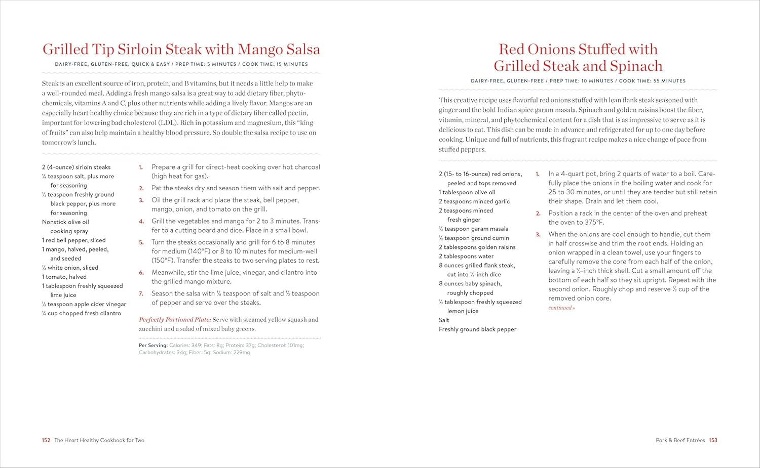 The Heart Healthy Cookbook for Two: 125 Perfectly Portioned Low Sodium, Low Fat Recipes