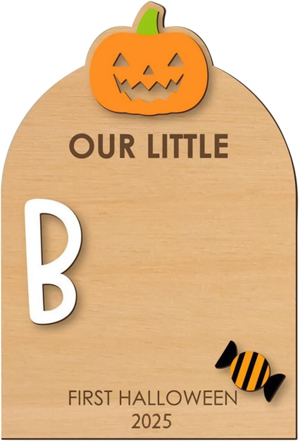 Baby Hand and Footprint Kit, Babies First Halloween Keepsake, Halloween Footprints Board, Baby Handprint Memory Ornaments, for Family Kids Nursery Birth Shower Christmas Halloweens Decor